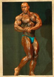 Mr Universe swaps bodybuilding for art.